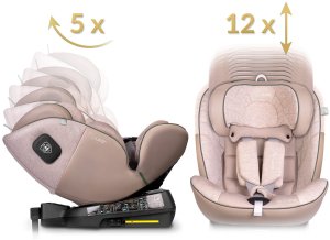 Fotelik samochodowy Nukido Fotelik samochodowy Aero Line beżowy 0-36 kg ISOFIX 6