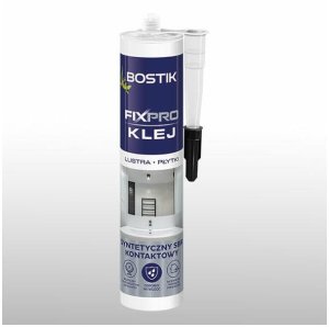 KLEJ MONTAŻOWY BOSTIK FIXPRO LUSTRA PŁYTKI 300ML SBR KONTAKTOWY 1