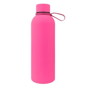Bidon, butelka termiczna 500ML, stal nierdzewna z powłoką SOFT TOUCH fuksja BD46F 2