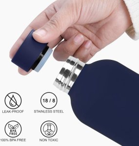 Bidon, butelka termiczna 500ML, stal nierdzewna z powłoką SOFT TOUCH fuksja BD46F 6