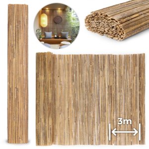 Dwustronna mata bambusowa 150x300 cm na balkon taras ogrodzenie naturalna MultiGarden 1