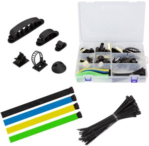 LogiLink Cable organizer set in a box, 8 items, 128 pcs., mixed color 1