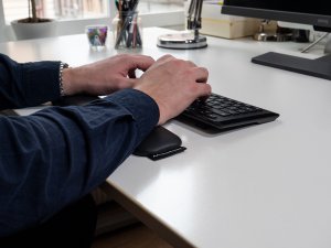 Mousetrapper Wrist Support - Small, Faux leather, Black, European Union, Mousetrapper Alpha, Type Mini, 320 mm, 72 mm 3