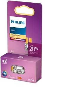 Philips Capsule 20 W Capsule G4 x2, 1.7 W, 20 W, G4, 200 lm, Warm white 1