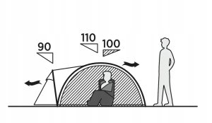 Namiot turystyczny Easy Camp Setesdal 2 dome tent (olive green, with tunnel porch, model 2025) 5