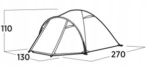 Namiot turystyczny Easy Camp Setesdal 2 dome tent (olive green, with tunnel porch, model 2025) 6