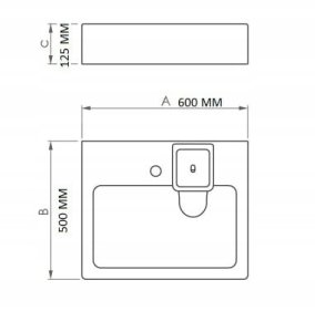 CLARO MINI SET WASHBASIN,DRAIN,BRACK.WH. 2