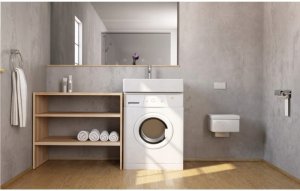 CLARO MINI SET WASHBASIN,DRAIN,BRACK.WH. 3