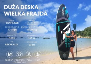 Deska SUP Sports Grey 350x89x15 cm (11'6'') yoga 3