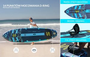 Deska SUP Asiaticus 350x89x15 cm (11'6'') yoga 7