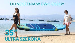Deska SUP Prana Meteor Blue 350x89x15 cm (11'6'') yoga 5