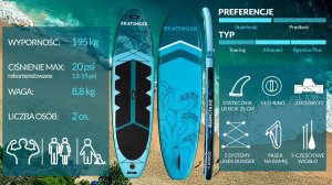 Coasto Deska SUP Octopus 335x86x15 cm (11') allround 3