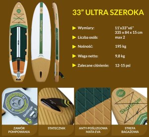 Zray Deska SUP Peninsula Trojan Horse 335x84x15 cm (11') touring 3