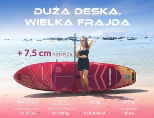 Deska SUP Prana Meteor Red 350x89x15 cm (11'6'') yoga 3