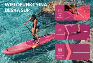 Deska SUP Prana Meteor Red 350x89x15 cm (11'6'') yoga 4