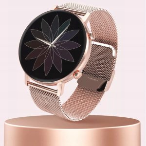 SMARTWATCH DAMSKI ZEGAREK PULS KROKI 2 PASKI POWIADOMIENIE PL MENU 1