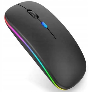 MYSZKA BEZPRZEWODOWA CICHA PODŚWIETLANA RGB BEZKLIKOWA BLUETOOTH DO LAPTOPA 12