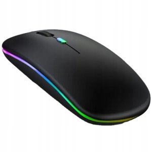 MYSZKA BEZPRZEWODOWA CICHA PODŚWIETLANA RGB BEZKLIKOWA BLUETOOTH DO LAPTOPA 9