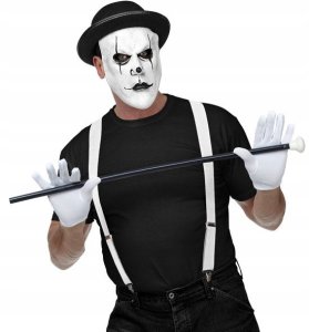 Widmann Harlekin maske med bowlerhat. 2
