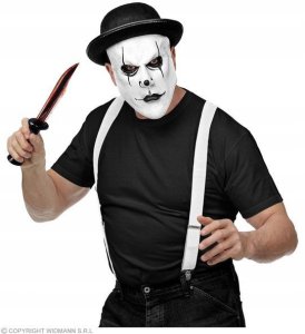 Widmann Harlekin maske med bowlerhat. 3