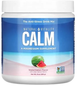 Natural Vitality - Magnez, Arbuz, Proszek, 226g 1