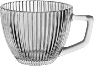 Filiżanka szklana 250 ml + spodek Selena 3