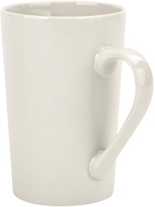 Kubek ceramiczny 400 ml prosty Lily kremowy 2