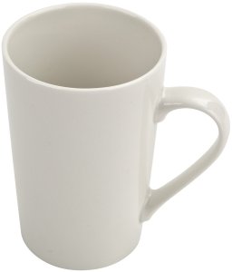 Kubek ceramiczny 400 ml prosty Lily kremowy 3