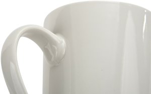 Kubek ceramiczny 400 ml prosty Lily kremowy 4