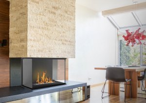 Aflamo Trójstronny biokominek LARES 60 cm - 3