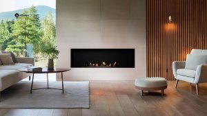 Aflamo Biokominek Juno 144 cm z szybą - 4