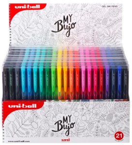 UNIBALL Uni-ball Signo RT1 ( My Bujo) zestaw z 21 sztukami długopisów żelowych z kliknięciem 2
