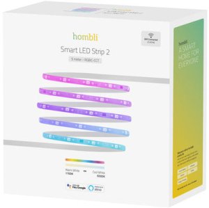 Hombli HBLS-0324, Universal strip light, Ambience, Indoor, Adhesive tape, White, IP20 3