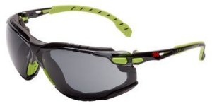 3M Schutzbrille S1GGC1 Grau Grün, Safety goggles, Assembly work, Construction/renovation work, Dust work, Grinding work, Turning/routing work, CE, Green, Grey, Grey, Plastic 1