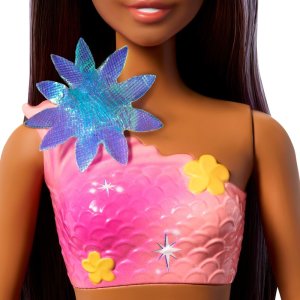 Lalka Barbie Mattel Flower Magic Mermaid Syrenka z brązowymi włosami (JDM73) 5