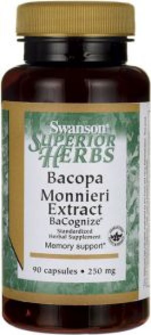 Swanson Bacopa Monniera BeCognize extr. 90 kaps. 1