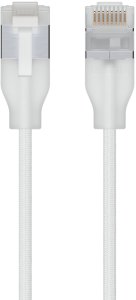 Ubiquiti UACC-Cable-Patch-EL-C6A-3M-W, 3 m, Cat6a, RJ-45, RJ-45, Translucent, White 1