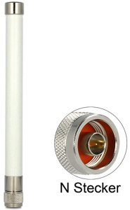 DeLOCK 88822, 7 dBi, 2.4 - 2.5 GHz, IEEE 802.11a, IEEE 802.11b, IEEE 802.11g, IEEE 802.11n, 50 O, Omni-directional antenna, N-type 1