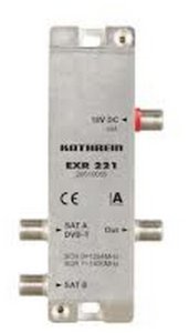 Kathrein EXR 221, 1x terrestrial + 2x Sat-IF, 4 outputs, 117 mm, 35 mm, 23 mm, 200 g 1