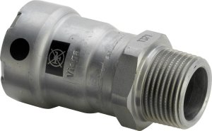VIEGA Megapress overgang 2"x2" muffe/nippel, ulegeret stål med zink/nikkel belægning og SC-Contur 1