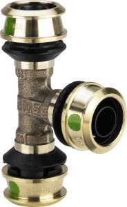 Raxofix T-stykke 25 x 16 x 16 mm rødgods 1