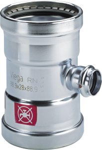 Prestabo XL T-stykke 76,1 x 35 x 76,1 mm forzinket stål 1
