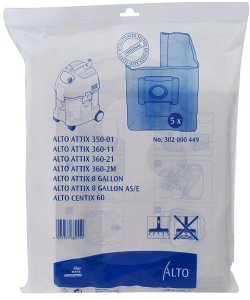 Nilfisk filterposer 5stk/pak - For attix3 1