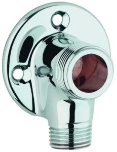 Grohe vægflange i krom med 3/4" udvendig x 1/2" udvendig gevind 1