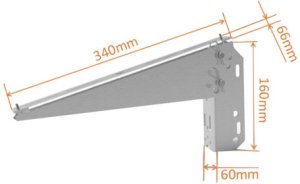 Uchwyt montażowy do paneli na słup GC-SAP 4