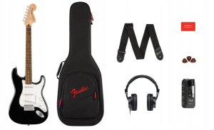 Squier Affinity Stratocaster Mustang Micro Pack, Black 1