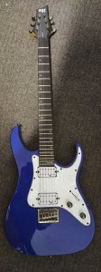 Schecter SGR Banshee-6 electric guitar, Electric Blue 2