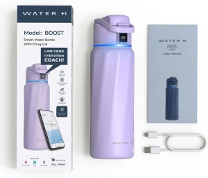 WaterH BOOST Chug Lid smart drinking bottle, 946 ml, purple 1