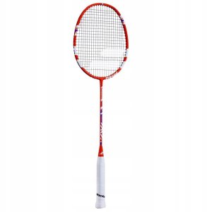 Babolat Speedlighter badminton racket, red and white 1