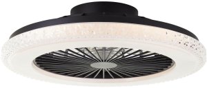 LED fan lamp BRILLIANT BADRIA 40W CCT3000-6500K RGB 4700lm O49cm with remote control 1